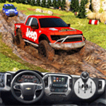 泥泞越野吉普车
