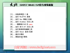 大地ghost win8.1 64位专业装机版 V2018.02系统下载 
