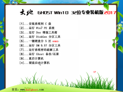 大地系统ghost win10 32位专业装机版 V2017.03系统下载 