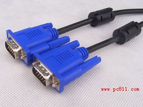 显示器上的数据传输线